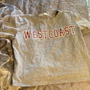 West coast Cropped T shirt